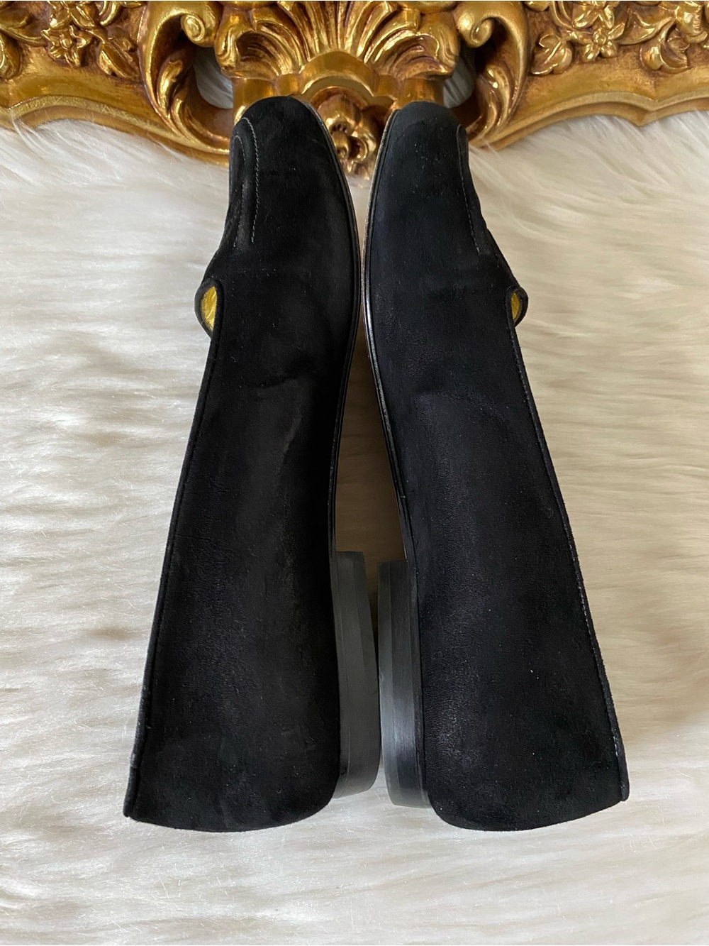 St John Vintage Black Suede Loafers - Picture 3 of 13
